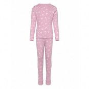 Name It Nmfnightset Pink Butterfly Rib Noos Rosa