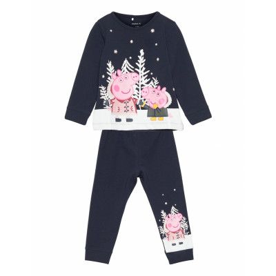 Nmfpeppapig Nurin Nightset Pep Pyjamas Set Multi/mönstrad Name It