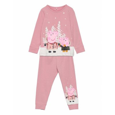 Nmfpeppapig Nurin Nightset Pep Pyjamas Set Rosa Name It