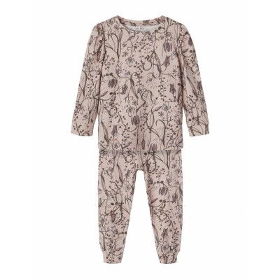 Nmfrosali Ls Night Set Pyjamas Set Rosa Name It