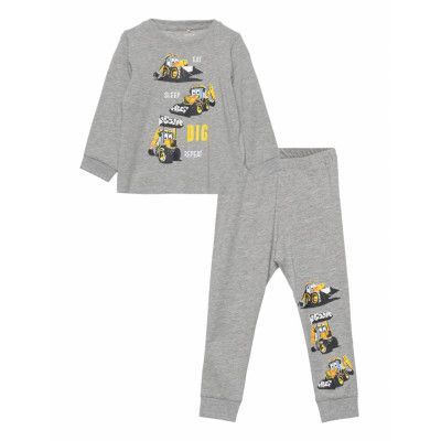 Nmmjall Jcb Nightset Bfu Pyjamas Set Grå Name It