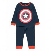 Nmmjes Marvel Nightset Mar Pyjamas Set Multi/mönstrad Name It