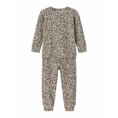 Nmmros Ls Night Set Pyjamas Set Multi/mönstrad Name It