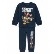 Name It Nmmsilva Mickey Ls Nightset Wdi Marinblå