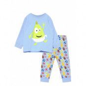 Nmnnash Babblarna Ls Nightset Bfu Pyjamas Set Blue Name It