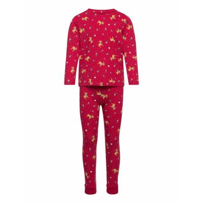 Nmnvismas Ls Nightset R1 *Villkorat Erbjudande Pyjamas Set Röd Name It