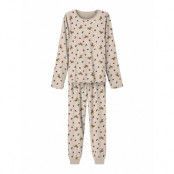 Nwovismas Ls Nightset R1 Women *Villkorat Erbjudande Pyjamas Creme Name It