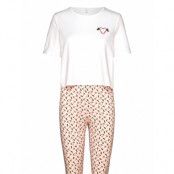 Onlliga X-Mas Nightwear Set Pyjamas White ONLY