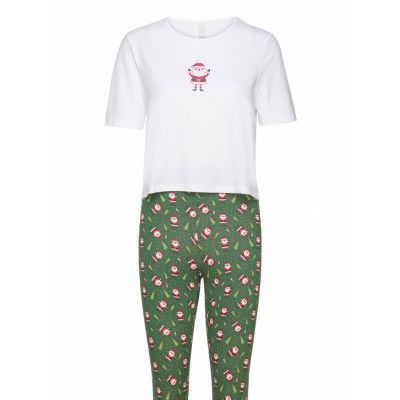 ONLY Onlliga X-Mas Nightwear Set Vit