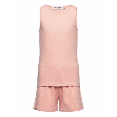 Organic Pyjamas Set *Villkorat Erbjudande Pyjamas Set Rosa Rosemunde Kids