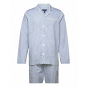 Oxford Pajama Set With Shirt Pyjamas Blå GANT