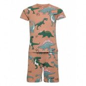 Pajama Aop Dinosaur Pyjamas Set Multi/mönstrad Lindex