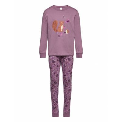 Lindex Pajama Aop Unicorn Animal Ao Lila