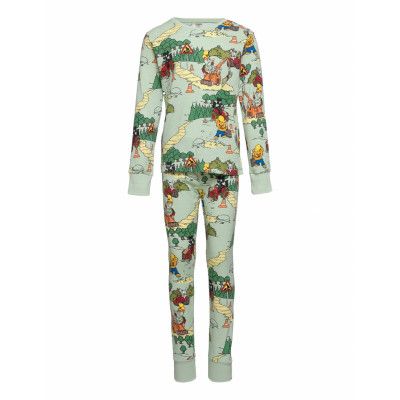 Pajama Bamse Vehicle Pyjamas Set Grön Lindex