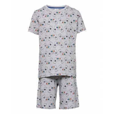 Pajama Bb Aop Gaming Pyjamas Set Grå Lindex