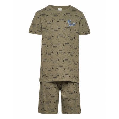 Pajama Bb Aop Gaming Pyjamas Set Grön Lindex