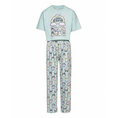 Pajama Boxy T Shirt Cute Swe Pyjamas Set Blue Lindex