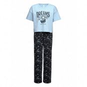 Pajama Boxy T Shirt Pyjamas Set Blue Lindex