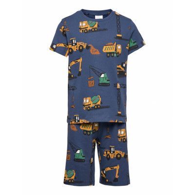 Pajama Builders Vehicles Pyjamas Set Blå Lindex