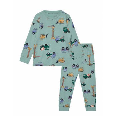 Pajama Cars Dinos Pyjamas Set Blue Lindex