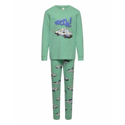 Pajama Cars Dinos Pyjamas Set Green Lindex