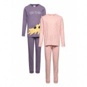 Pajama Cat Hearts 2 Pack Pyjamas Set Lila Lindex