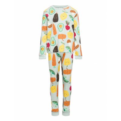 Pajama Cop Veggies Pyjamas Set Multi/mönstrad Lindex