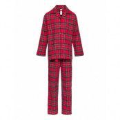 Pajama Flannel Yd Check *Villkorat Erbjudande Pyjamas Set Röd Lindex