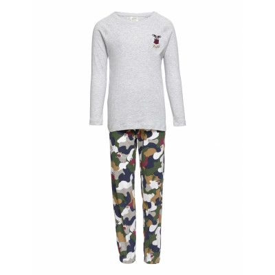 Pajama Fun Xmas Cammo Pyjamas Set Multi/mönstrad Lindex