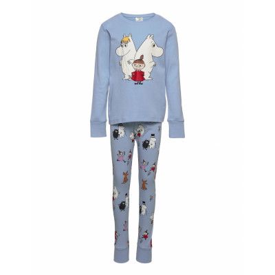 Pajama Mumin Aop Pyjamas Set Blå Lindex