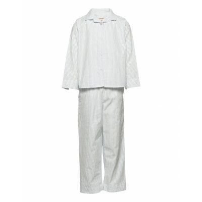 Pajama Pyjamas Set Blå *Villkorat Erbjudande STUDIO FEDER