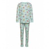 Pajama Rabbits And Stars Pyjamas Set Grön Lindex