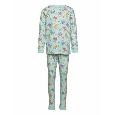 Pajama Rabbits And Stars Pyjamas Set Grön Lindex