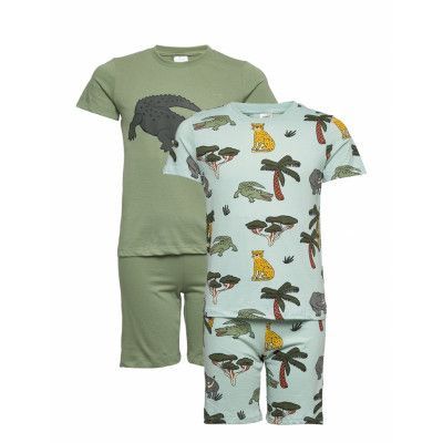 Pajama Sb 2P Aop Djungle Savan Pyjamas Set Multi/mönstrad Lindex