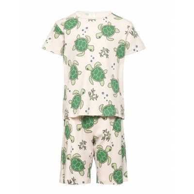 Pajama Sb Aop Turtles Pyjamas Set Multi/mönstrad Lindex