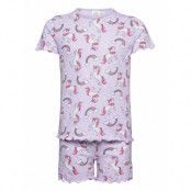 Pajama Sg Aop Unicorn Pyjamas Set Multi/mönstrad Lindex
