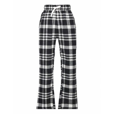 Lindex Pajama Trousers Checked Flanne Svart
