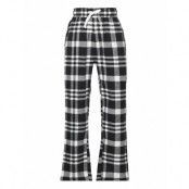 Pajama Trousers Checked Flanne Night & Underwear Pyjamas Pyjama Pants Svart Lindex