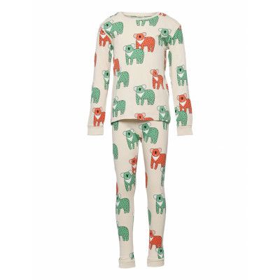 Pajama Uni Aop Koala Cop Pyjamas Set Beige Lindex