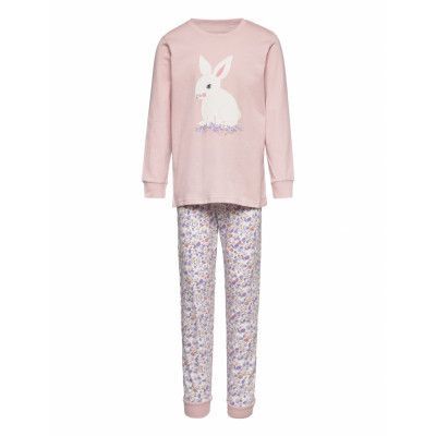 Pajama Unicorns And Cute Anima Pyjamas Set Rosa Lindex