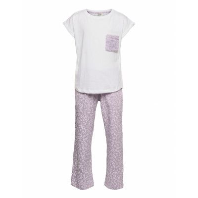 Pajama Wide Leg Fur Pocket Pyjamas Set Lila Lindex
