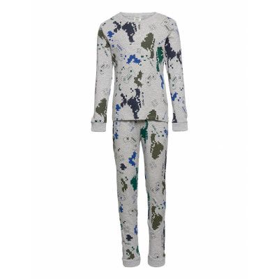 Pajamas Gaming Pixel Cammo Pyjamas Set Grå Lindex