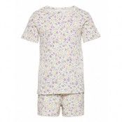 Pajamas Sg Aop Flowersshorts S Pyjamas Set Multi/mönstrad Lindex