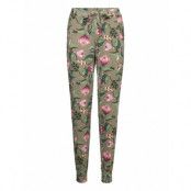 Pant Jersey Full Bloom Pyjamasbyxor Mjukisbyxor Khakigrön Hunkemöller