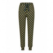 Pant Jersey Golden Flower Pyjamasbyxor Mjukisbyxor Grön Hunkemöller