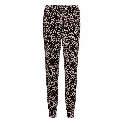 Pant Jersey Painted Leopard Pyjamasbyxor Mjukisbyxor Svart Hunkemöller