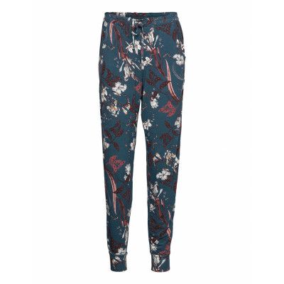 Pant Jersey Starflower Pyjamasbyxor Mjukisbyxor Blå Hunkemöller