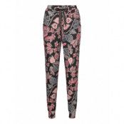 Pant Jersey Twilight Garden *Villkorat Erbjudande Pyjamasbyxor Mjukisbyxor Svart Hunkemöller