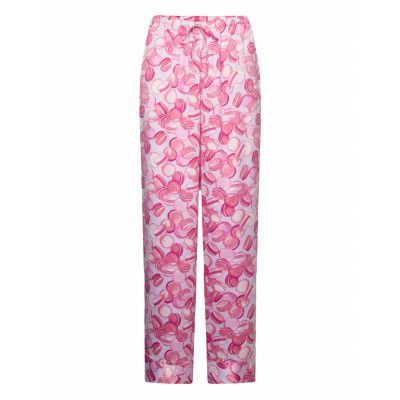 Pant Satin Macaron Pyjamasbyxor Mjukisbyxor Rosa Hunkemöller