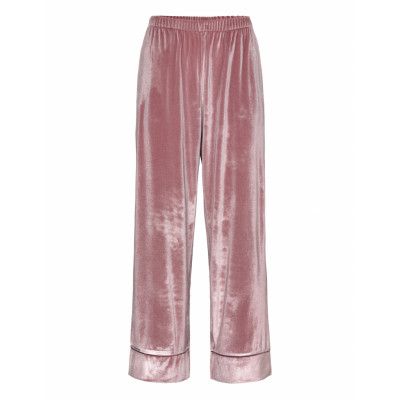 Hunkemöller Pant Shiny Velours Piping Rosa
